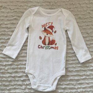Winter Baby Animal Onesie-Christmas Fox Baby Bodysuit-New-18M